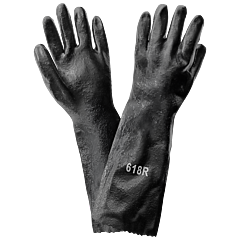 Global Glove 618R 18-Inch Economy Dipped Pvc Gloves, One Size