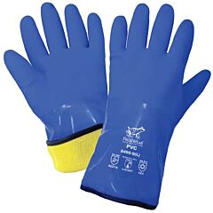 Global Glove Frogwear 8490 Premium Flexible Waterproof Triple-Coated Pvc Chemical Handling Gloves, Size X-Large