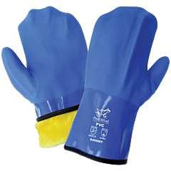 Global Glove Frogwear 8490Mt Premium Flexible Waterproof Triple-Coated Pvc Chemical Handling Mittens, One Size
