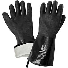 Global Glove Frogwear 9914Rint Premium 14-Inch Insulated Neoprene Heat Resistant Food/Chemical Handling Gloves, Cut Level A3, Size One Size