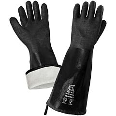 Global Glove Frogwear 9918Rint Premium 18-Inch Insulated Neoprene Heat Resistant Food/Chemical Handling Gloves, Cut Level A3, Size One Size