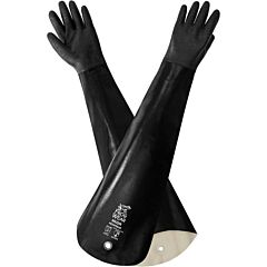 Global Glove Frogwear 9932R Shoulder Length Multi-Coated Premium-Grade Rough-Etched Finish Neoprene Chemical Handling Gloves, Cut Level A2, Size One Size