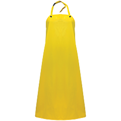 Global Glove Frogwear A48Y Industrial Yellow Nitrile Apron, Size 48 Inch