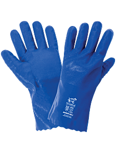 Global Glove Frogwear Av805 Nitrile Chemical Handling Gloves With An Anti-Shock/Vibration Dampening Palm, Size Large