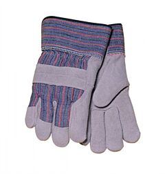 Tillman 1508 Economy Shoulder Split Cowhide Palm Gloves With Canvas Back And Rubberized Safety Cuff, Size Large