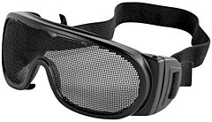 Global Glove Bh2962 Wire Mesh Lens, Matte Black Frame Safety Goggles