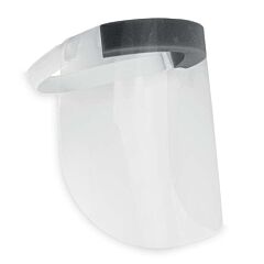 Global Glove Bh-S1 Clear Disposable Copolyester Face Shield With Foam Padding And Elastic Strap - Limited Stock, One Size