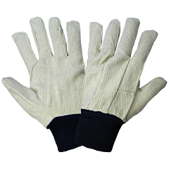 Global Glove C110 Clute Cut 10 Oz. Cotton/Polyester Canvas Gloves, Size Men'S