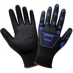 Global Glove Vise Gripster C.I.A. Cia550Nft Seamless, New Foam Technology Palm Coated, 15-Gauge Gloves With Cut/Impact Resistant, Cut Level A1, Size X-Large