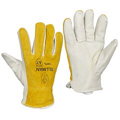 Tillman 1457-M Top Grain/Split Cowhide Back A7 Cut Resistant Drivers Glove, Size Medium