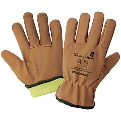 Global Glove Cr3800 Oil, Water, Cut, Abrasion, Puncture, And Flame Resistant Grain Goatskin Gloves, Cut Level A5, Size 2X-Large