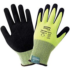 Global Glove Samurai Glove Cr915Mf Hi-Vis Cut Resistant Gloves Made With Tuffalene® Platinum, Cut Level A3, Size Large