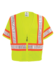 Global Glove Frogwear Glo-12Led Lightweight Mesh Safety Led Vest, Class 3, Size 2X-Large