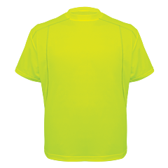 Global Glove Frogwear Glo-200 Enhanced Visibility Premium Athletic-Type Short-Sleeved Shirt, Size 2X-Large