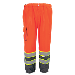 Global Glove Frogwear Glo-99P Premium Lightweight Breathable Orange Safety Pants, Class E, Size Large/X-Large