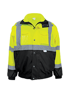Global Glove Frogwear Glo-B2 Eight-In-One Winter Bomber Jacket, Class 3, Size X-Large