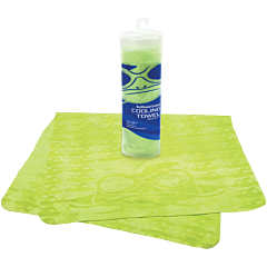 Global Glove Bullhead Safety Glo-Ct1 Hi-Vis Yellow/Green Cooling Towel, One Size