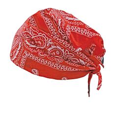 Global Glove Bullhead Safety Glo-S4 Red Paisley Cooling Head Shade, One Size