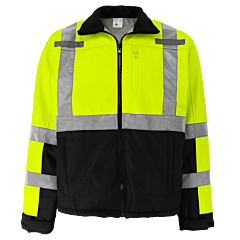 Global Glove Frogwear Glo-Sj1 Premium Fleece-Lined Softshell Jacket, Class 3, Size 3X-Large