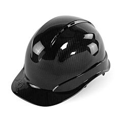 Global Glove Bullhead Safety Hh-C3-C Shiny Black Graphite Vented Cap Style Hard Hat With Six-Point Ratchet Suspension, One Size