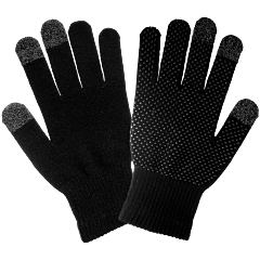 Global Glove Ip3Db Touchscreen Compatible Acrylic Knit Gloves, Size Large