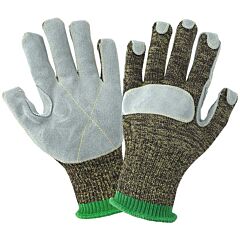 Global Glove Samurai Glove Ks300Lf Highly Cut Resistant Leather Palm Gloves, Cut Level A7, Size X-Large