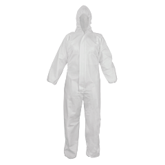 Global Glove Frogwear Nw-Cov63 Premium Microporous Pe Film-Laminated Disposable Coveralls, Size 2X-Large