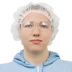 Global Glove Frogwear Nw-Ppb24-W White Polypropylene Disposable Bouffant Caps, One Size