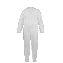 Global Glove Frogwear Nw-Ppcov Polypropylene Disposable Coveralls, Size Small