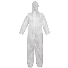 Global Glove Frogwear Nw-Ss300Cov Sms Material Disposable Coveralls, Size Medium