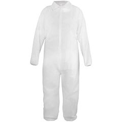 Global Glove Frogwear Nw-Sms330Cov Sms Material Disposable Non-Woven Coveralls With Collar, Size 4X-Large