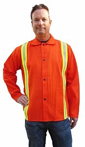Tillman 6230Drqxl Jacket 30" Xl Orange W/ Silver/Yellow Tape
