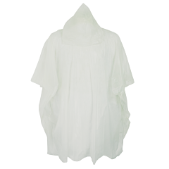 Global Glove Rcp810 Clear Poncho With Hood, One Size