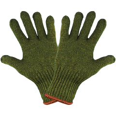 Global Glove S77Rw Army Green Rag Wool Gloves, Size Medium