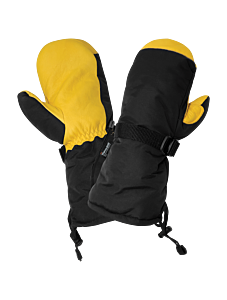 Global Glove Sg7300Mit Premium-Grade Grain Deerskin Leather Palm, Low Temperature, Waterproof, Insulated Chopper Mittens, One Size