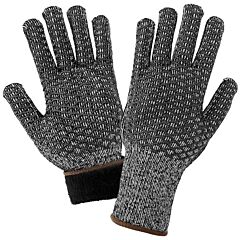 Global Glove T800Hc Acrylic Terry Cloth Patterned Pvc Gloves, Size Large