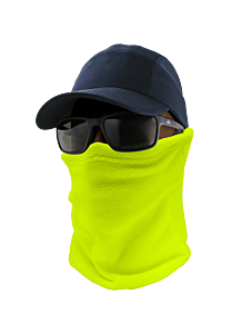 Global Glove Bullhead Safety Wl300-Yg Hi-Vis Yellow/Green Thermal Neck Gaiter, One Size