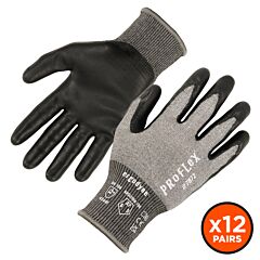 Ergodyne 10304 Proflex 7072-12Pr Ansi A7 Nitrile Coated Cut Resistant Gloves, Gray, Size Large