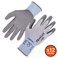 Ergodyne 10424 Proflex 7025-12Pr Ansi A2 Pu Coated Cut Resistant Gloves, Blue, Size Large