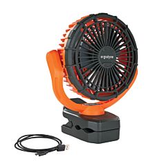 Ergodyne 12800 Chill-Its 6090 Rechargeable Portable Jobsite Fan, Orange