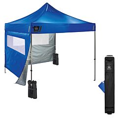 Ergodyne 12982 Shax 6052 Heavy-Duty Tent Kit Mesh Windows, 10Ft X 10Ft, Blue