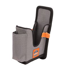 Ergodyne 19182 Squids 5541S Handheld Barcode Scanner Holster With Belt Clip, Gray, Size Small