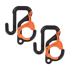 Ergodyne 19278 Squids 3178-2In-2 Locking Aerial Bucket Hook With Tethering Point, Black And Orange, Size 2In (5.1Cm)