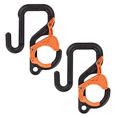 Ergodyne 19279 Squids 3178-3In-2 Locking Aerial Bucket Hook With Tethering Point, Black And Orange, Size 3In (7.6Cm)