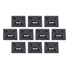 Ergodyne 19702 Squids 3701Pk Mini Adhesive Mount Replacements, 2Lbs / 0.9Kg, Black