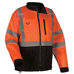 Ergodyne 23438 Glowear 8351 Hi-Vis Windbreaker Water-Resistant Jacket, Type R, Class 3, Orange, Size 4X-Large