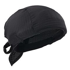 Ergodyne 23468 Skullerz 8948 Mesh Do Rag Bandana Bump Cap Insert, Black