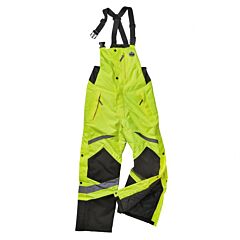 Ergodyne 25637 Glowear 8928 Class E Hi-Vis Insulated Bibs, Orange, Size 3X-Large