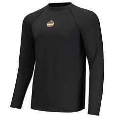 Ergodyne 40237 N-Ferno 6436 Long Sleeve Lightweight Base Layer Shirt, Black, Size 3X-Large