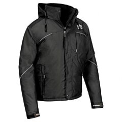 Ergodyne 41128 N-Ferno 6467 Winter Work Jacket, 300D Polyester Shell, Black, Size 4X-Large